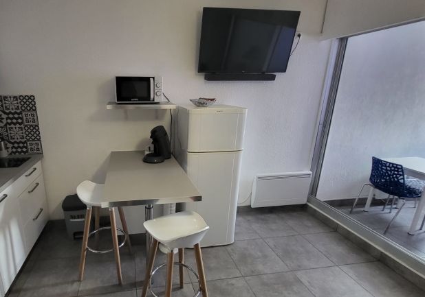 en location saisonnière Studio cabine Sète