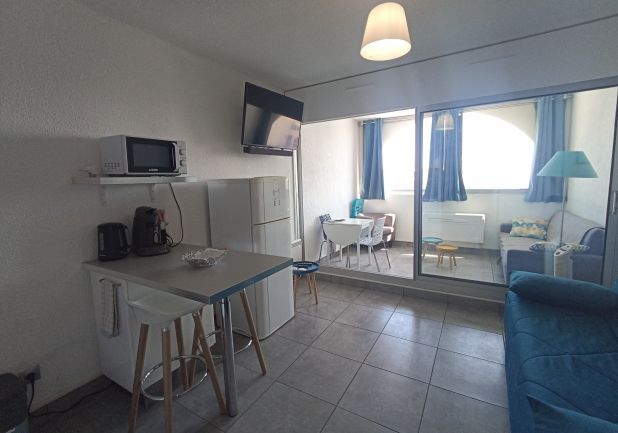 en location saisonnière Studio cabine Sète