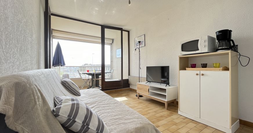 en location saisonnière Studio cabine Sète