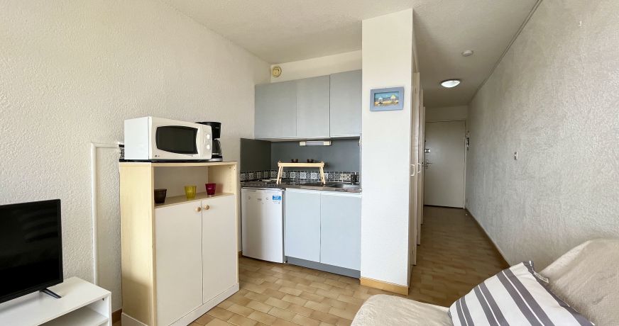 en location saisonnière Studio cabine Sète