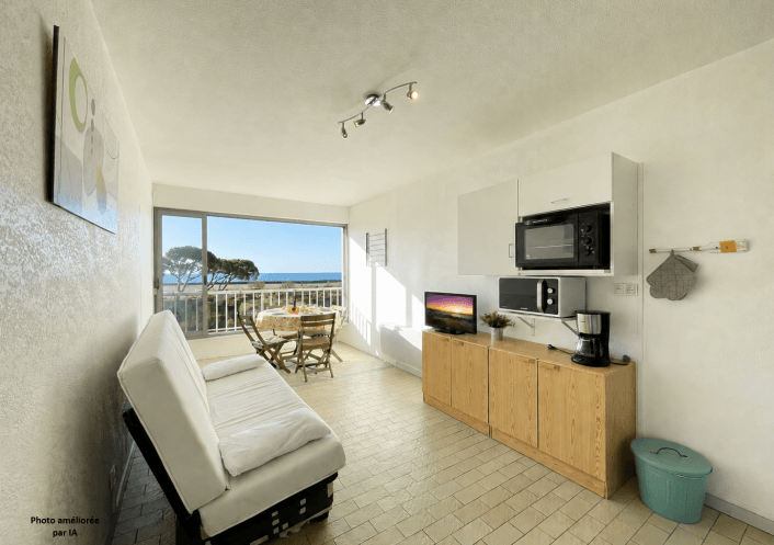 en location saisonnière Studio cabine Sète