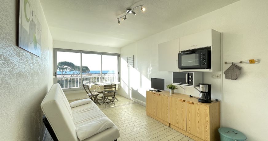 en location saisonnière Studio cabine Sète