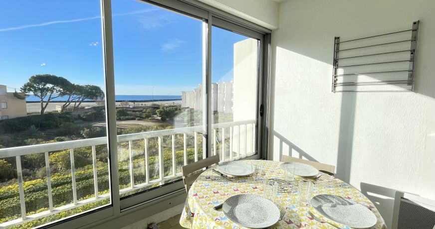 en location saisonnière Studio cabine Sète