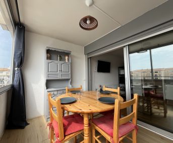 en location saisonnière Studio cabine Sète