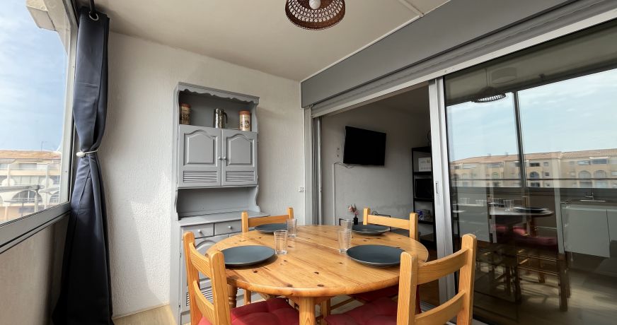 en location saisonnière Studio cabine Sète