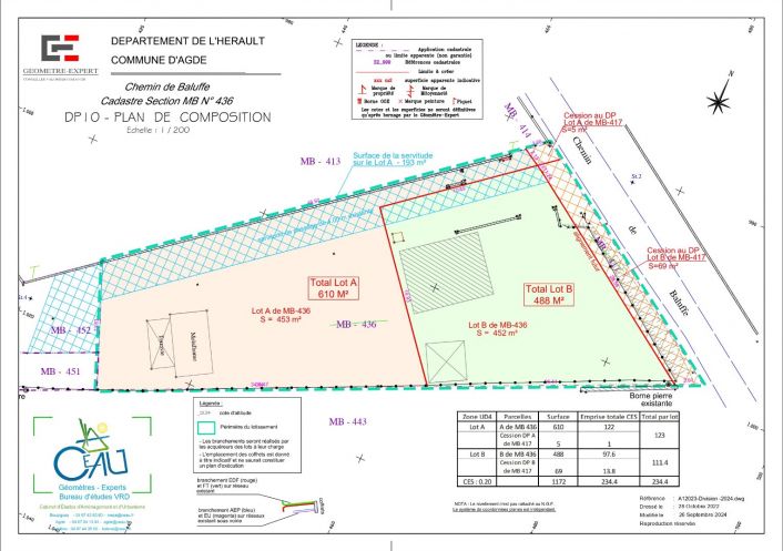 vente Terrain constructible Le Grau D'agde