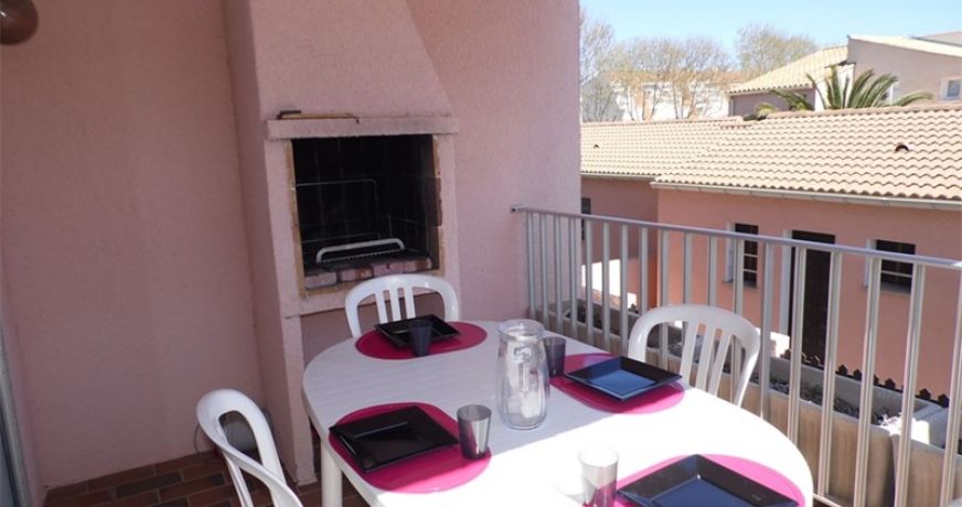 en location saisonnière Studio cabine Marseillan Plage