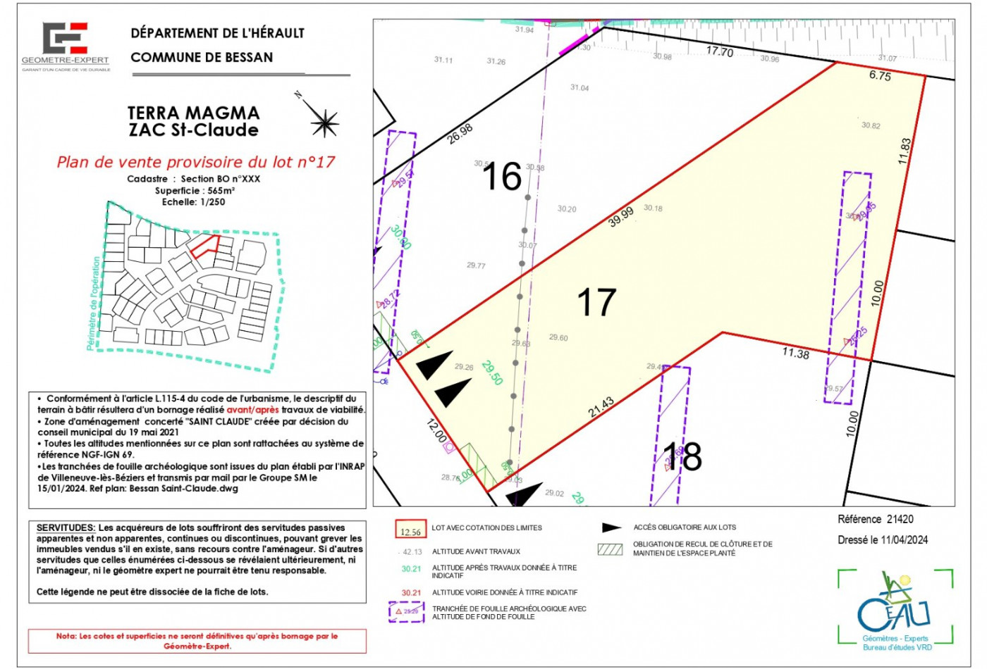 vente Terrain constructible Bessan - Photo 4