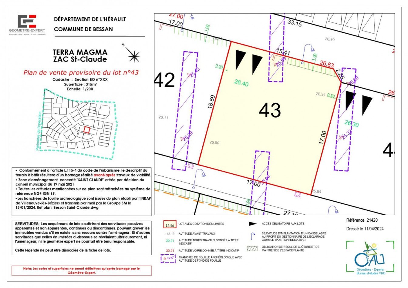 vente Terrain constructible Bessan - Photo 4