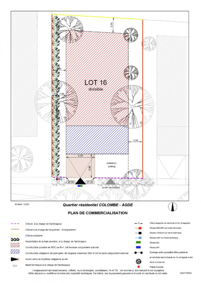 vente Terrain constructible Agde - Photo 3
