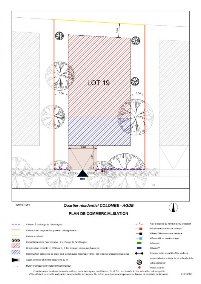 vente Terrain constructible Agde - Photo 3