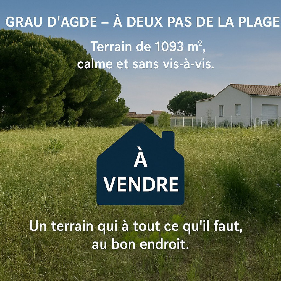 vente Terrain constructible Le Grau D'agde - Photo 1