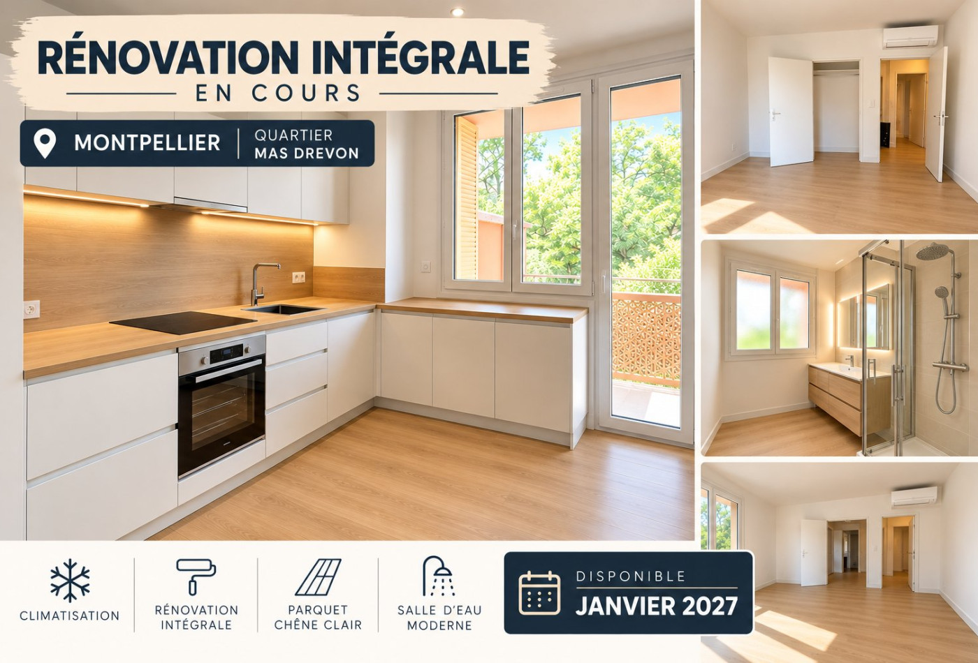 location Appartement rénové Montpellier - Photo 1