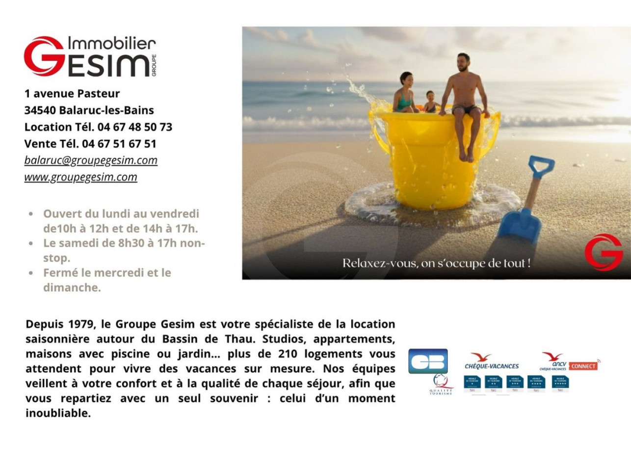 en location saisonnière Appartement Balaruc Les Bains - Photo 5