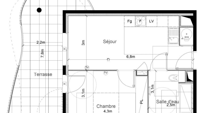 location Appartement terrasse Serignan