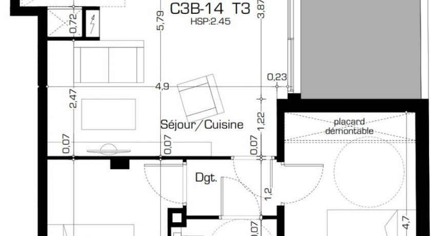 location Appartement en résidence Beziers