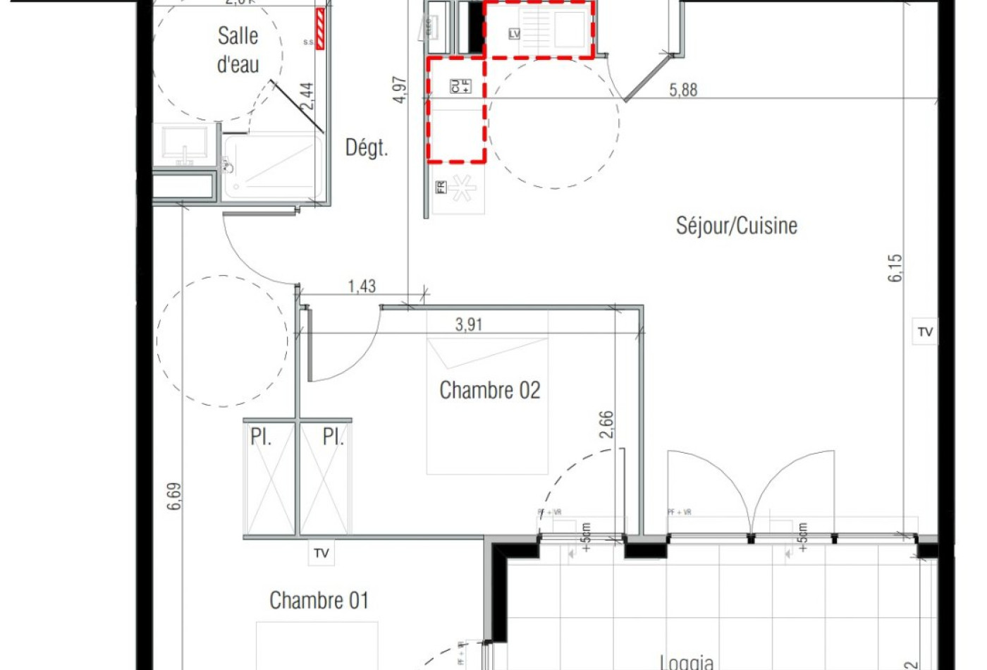 location Appartement en résidence Beziers - Photo 2