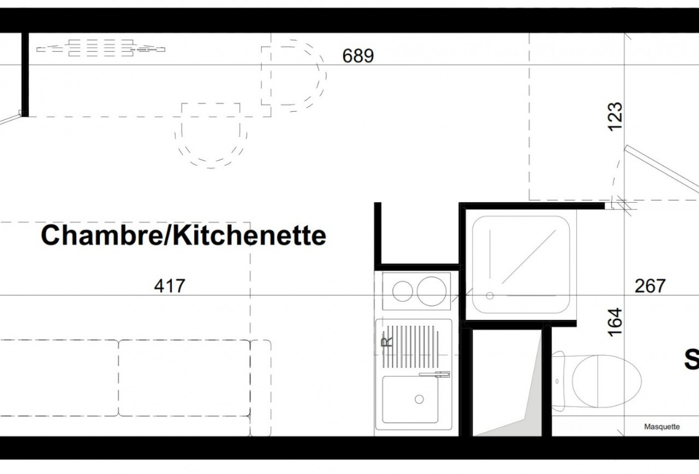 location Studio Montpellier - Photo 7