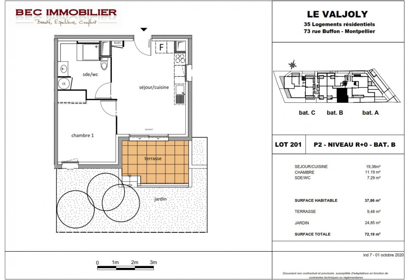 location Appartement en résidence Montpellier - Photo 1
