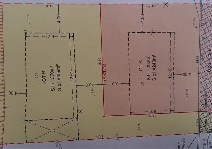 vente Terrain constructible Poussan