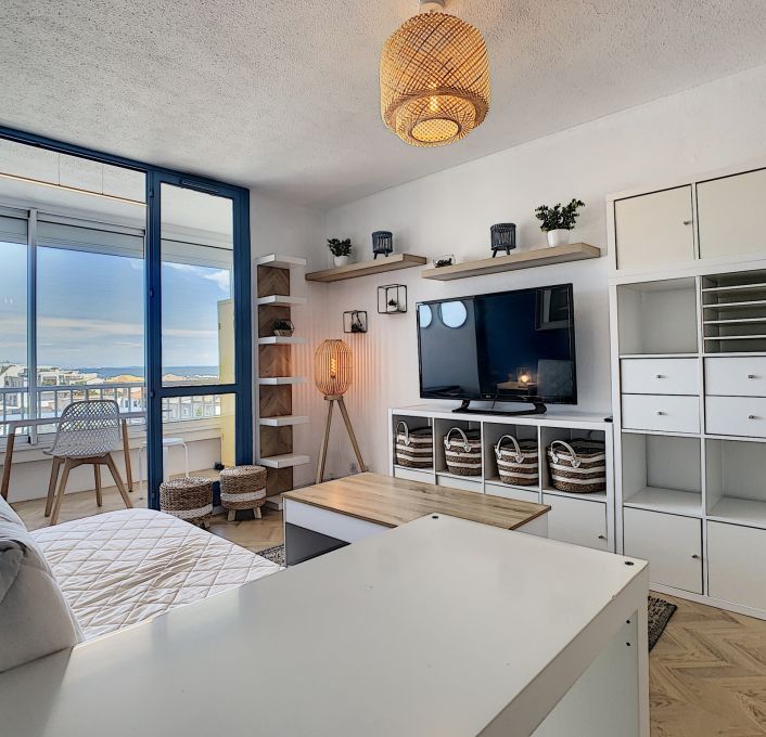 en location saisonnière Studio cabine Carnon