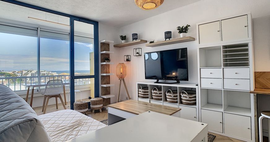 en location saisonnière Studio cabine Carnon