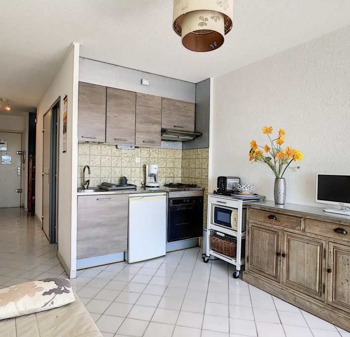 en location saisonnière Studio cabine Carnon