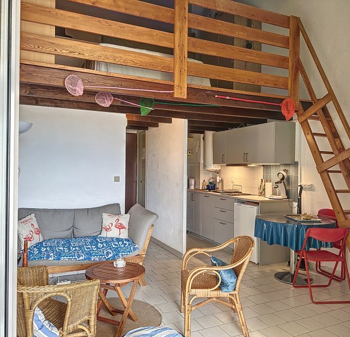 en location saisonnière Studio cabine Carnon