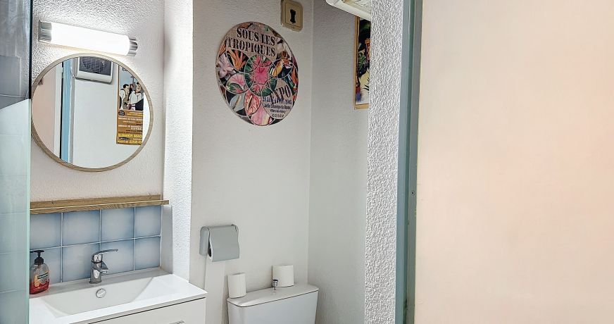 en location saisonnière Studio cabine Carnon