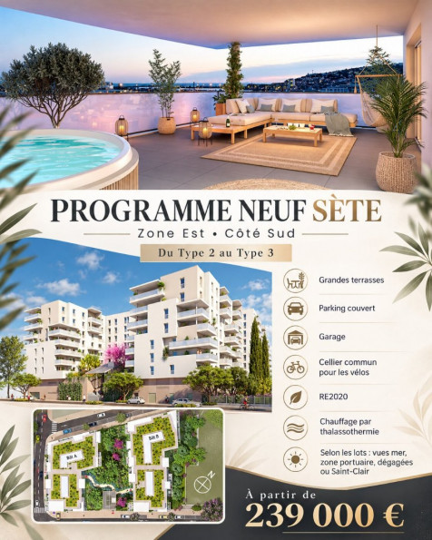 vente Appartement Sete - Photo 1