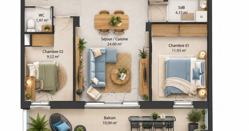 vente Appartement Sete