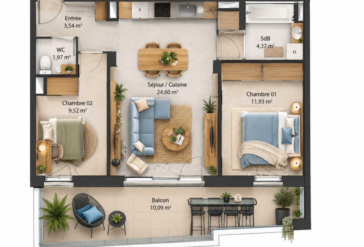 vente Appartement Sete - Photo 3