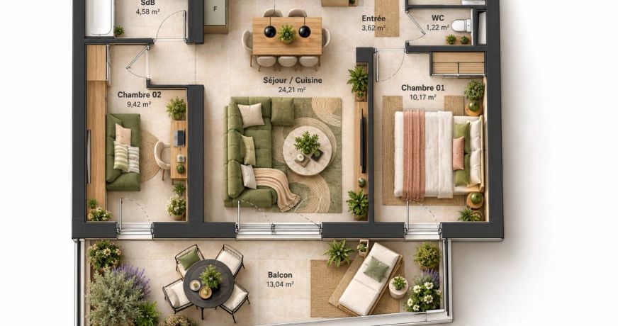vente Appartement Sete