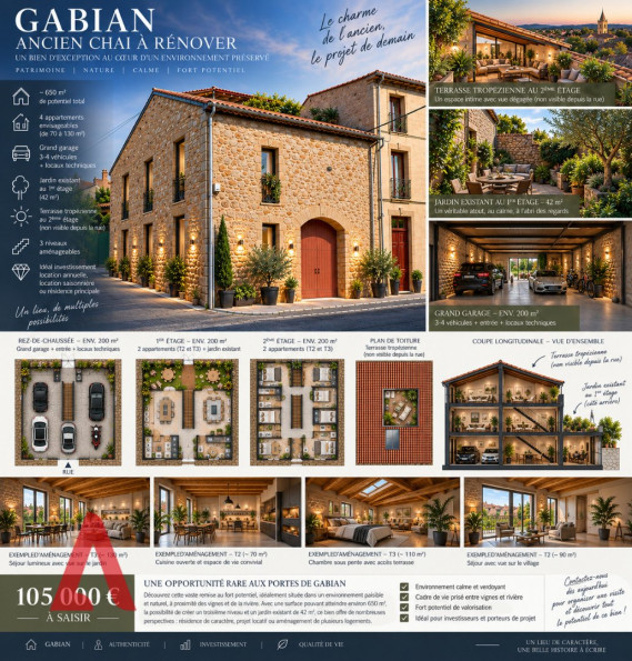 vente Remise en pierre Gabian - Photo 1