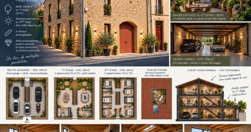 vente Remise en pierre Gabian