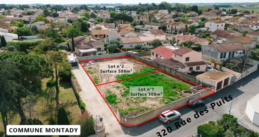 vente Terrain Montady