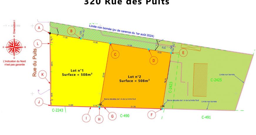 vente Terrain Montady