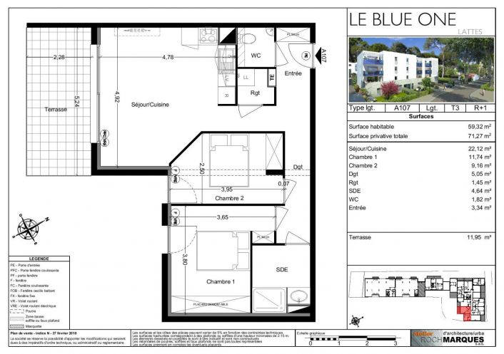 à louer Appartement Lattes