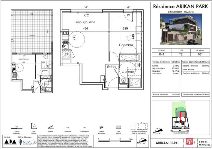 à louer Appartement Beziers