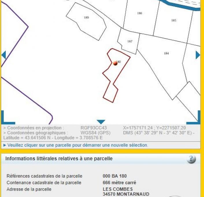 à vendre Terrain de loisir Montarnaud