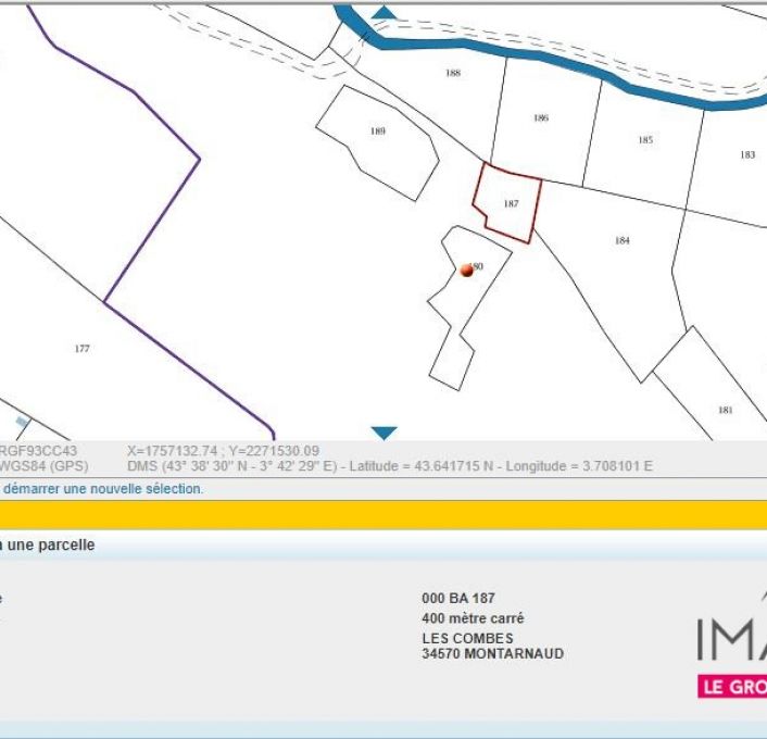 à vendre Terrain de loisir Montarnaud
