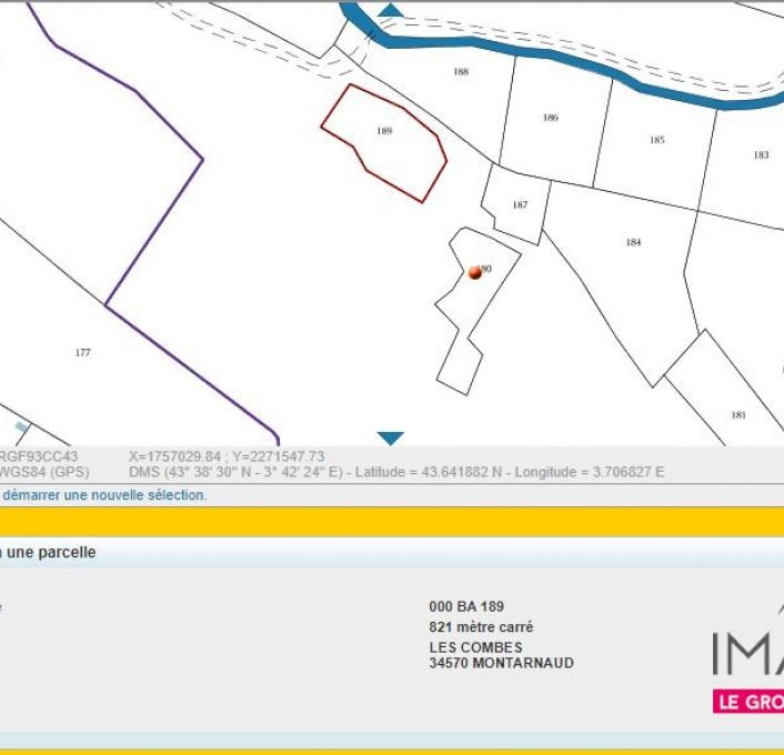 à vendre Terrain de loisir Montarnaud
