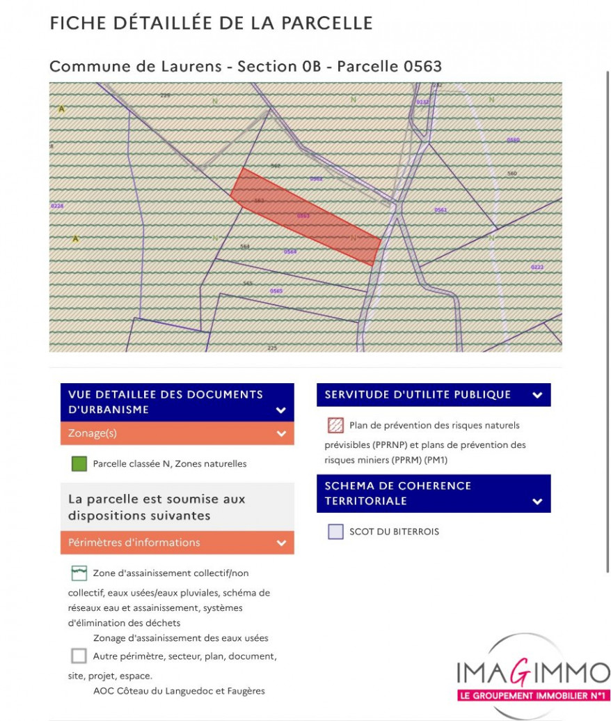 à vendre Terrain de loisir Laurens - Photo 3