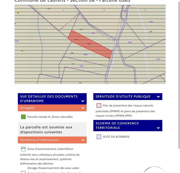 à vendre Terrain de loisir Laurens