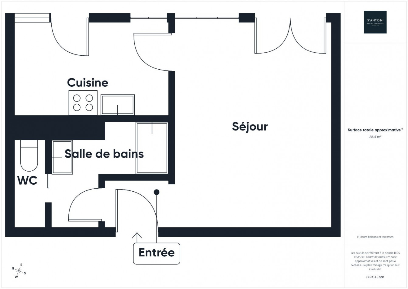 vente Studio Beziers - Photo 8