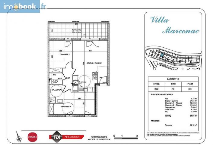 vente Appartement en frais réduits Sete