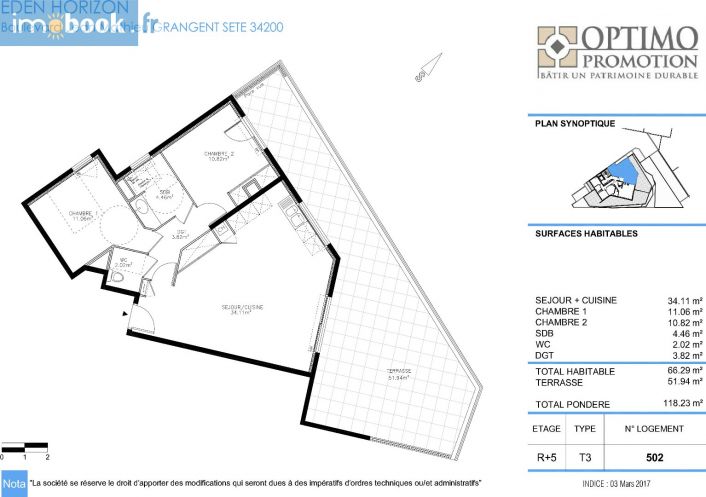 vente Appartement Sete