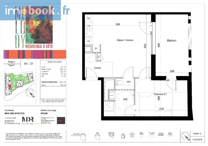 vente Appartement en frais réduits Sete