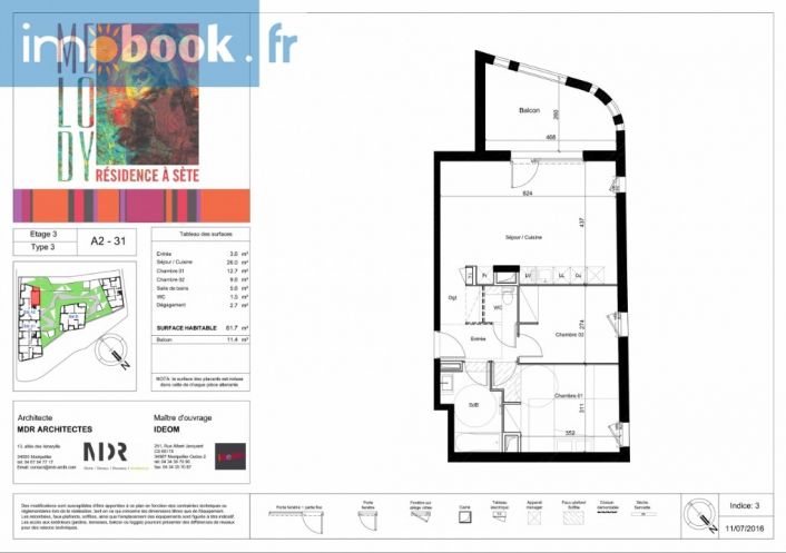 vente Appartement en frais réduits Sete