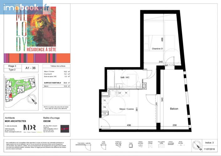 vente Appartement en frais réduits Sete